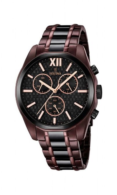 Chronograph braun schwarz